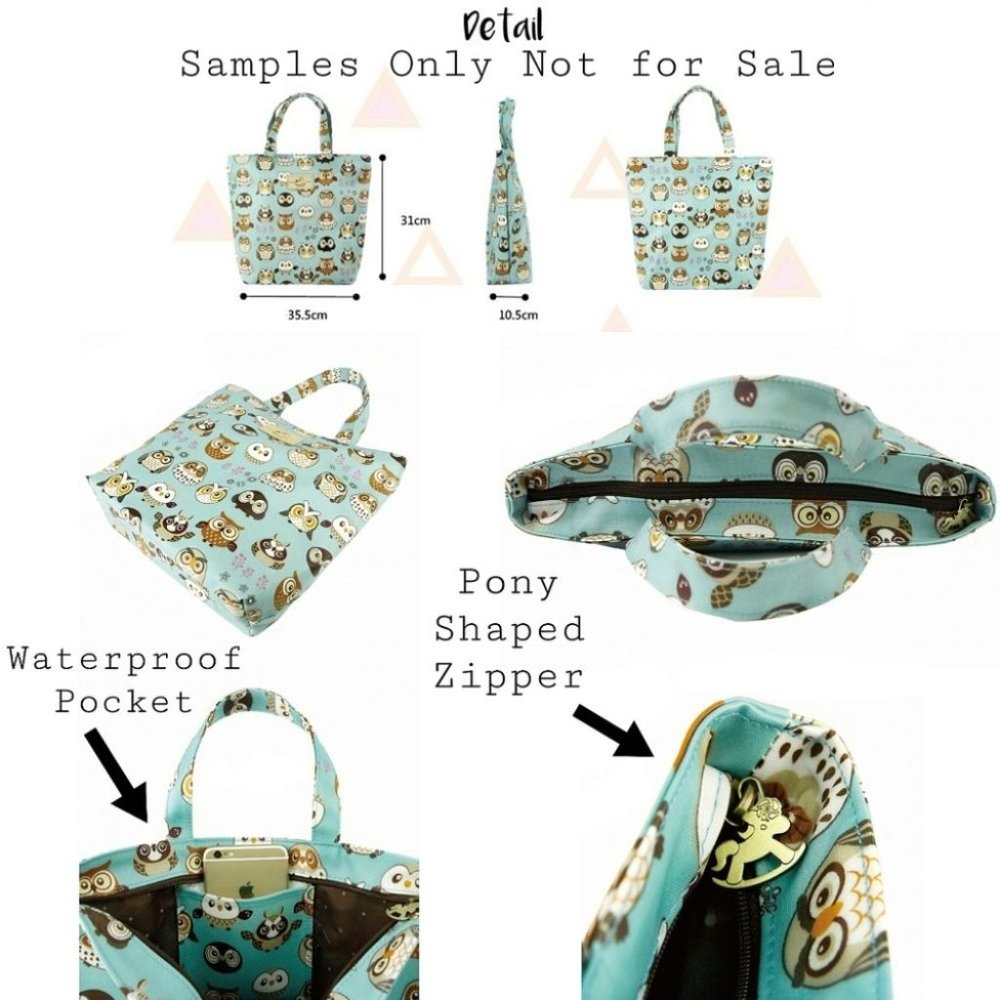 Waterproof Shiba Inu Bucket Tote Handbag - Picture 2 of 13